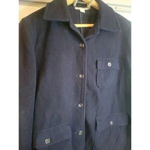 J. Crew Wool Blend Button‎ Front Jacket Shirt Jacket Style, Medium